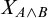 upper X Subscript upper A and upper B