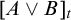 upper A or upper B Subscript t