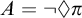upper A equals not lozenge pi