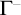 upper Gamma Superscript minus