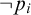not p Subscript i