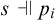 s forces p Subscript i
