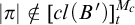 StartAbsoluteValue pi EndAbsoluteValue not an element of c l left parenthesis upper B prime right parenthesis Subscript t Superscript upper M Super Subscript c