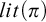 l i t left parenthesis pi right parenthesis