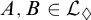 upper A comma upper B element of upper L Subscript lozenge Baseline