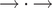 right arrow dot right arrow