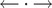 left arrow dot right arrow