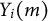 upper Y Subscript i Baseline left parenthesis m right parenthesis