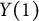 upper Y left parenthesis 1 right parenthesis