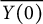 ModifyingAbove upper Y left parenthesis 0 right parenthesis With quotation dash