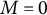 upper M equals 0