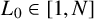 upper L 0 element of 1 comma upper N