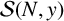 script upper S left parenthesis upper N comma y right parenthesis