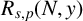 upper R Subscript s comma p Baseline left parenthesis upper N comma y right parenthesis