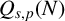upper Q Subscript s comma p Baseline left parenthesis upper N right parenthesis