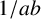 1 divided by a b