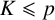 upper K less than or slanted equals p