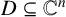 upper D subset of or equal to upper C Superscript n