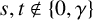 s comma t not an element of StartSet 0 comma gamma EndSet