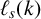 script l Subscript s Baseline left parenthesis k right parenthesis
