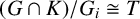 left parenthesis upper G intersection upper K right parenthesis divided by upper G Subscript i Baseline approximately equals upper T