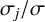 sigma Subscript j Baseline divided by sigma