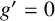 g prime equals 0
