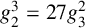 g 2 cubed equals 27 g 3 squared