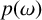 p left parenthesis omega right parenthesis