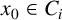 x 0 element of upper C Subscript i