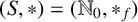 left parenthesis upper S comma asterisk right parenthesis equals left parenthesis upper N 0 comma asterisk Subscript f Baseline right parenthesis
