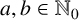 a comma b element of upper N 0