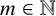 m element of double struck upper N