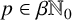 p element of beta upper N 0