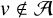 v not an element of script upper A