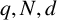 q comma upper N comma d