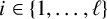 i element of StartSet 1 comma midline horizontal ellipsis comma script l EndSet