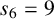 s 6 equals 9