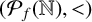 left parenthesis upper P Subscript f Baseline left parenthesis double struck upper N right parenthesis comma less than right parenthesis