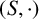 left parenthesis upper S comma dot right parenthesis