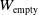 upper W Subscript normal e normal m normal p normal t normal y