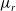 mu Subscript r
