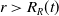 r greater than upper R Subscript upper R Baseline left parenthesis t right parenthesis