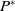upper P Superscript asterisk