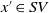 x prime element of upper S upper V