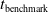 t Subscript normal b normal e normal n normal c normal h normal m normal a normal r normal k