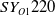 upper S upper Y Subscript upper O Baseline 1 Baseline Baseline 220