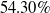 54.30 percent sign