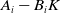 upper A Subscript i Baseline minus upper B Subscript i Baseline upper K