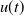 u left parenthesis t right parenthesis